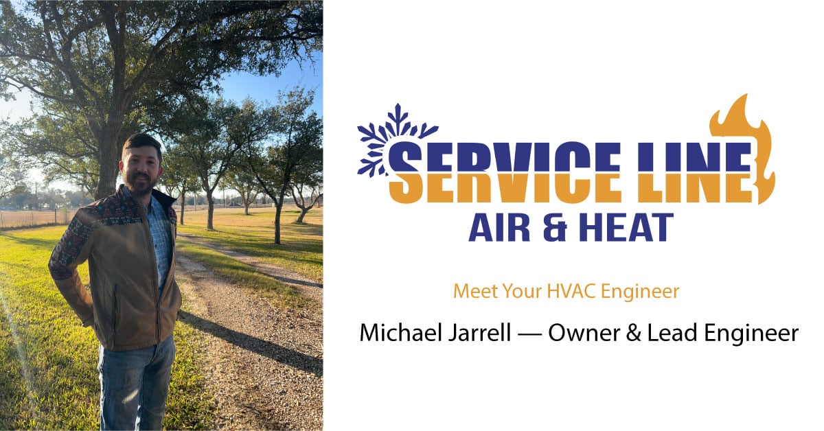 Michael Jarrell, founder of Service Line Air & Heat, a licensed HVAC Contractor and Industrial Electrician serving Baytown and Dayton, Texas.